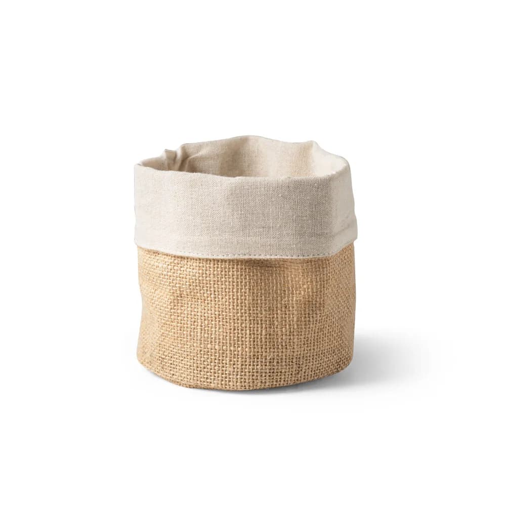 Mehrzweckbeutel aus Jute (260g/m²) und Baumwolle (120g/m²) - DUCASSE - Natur