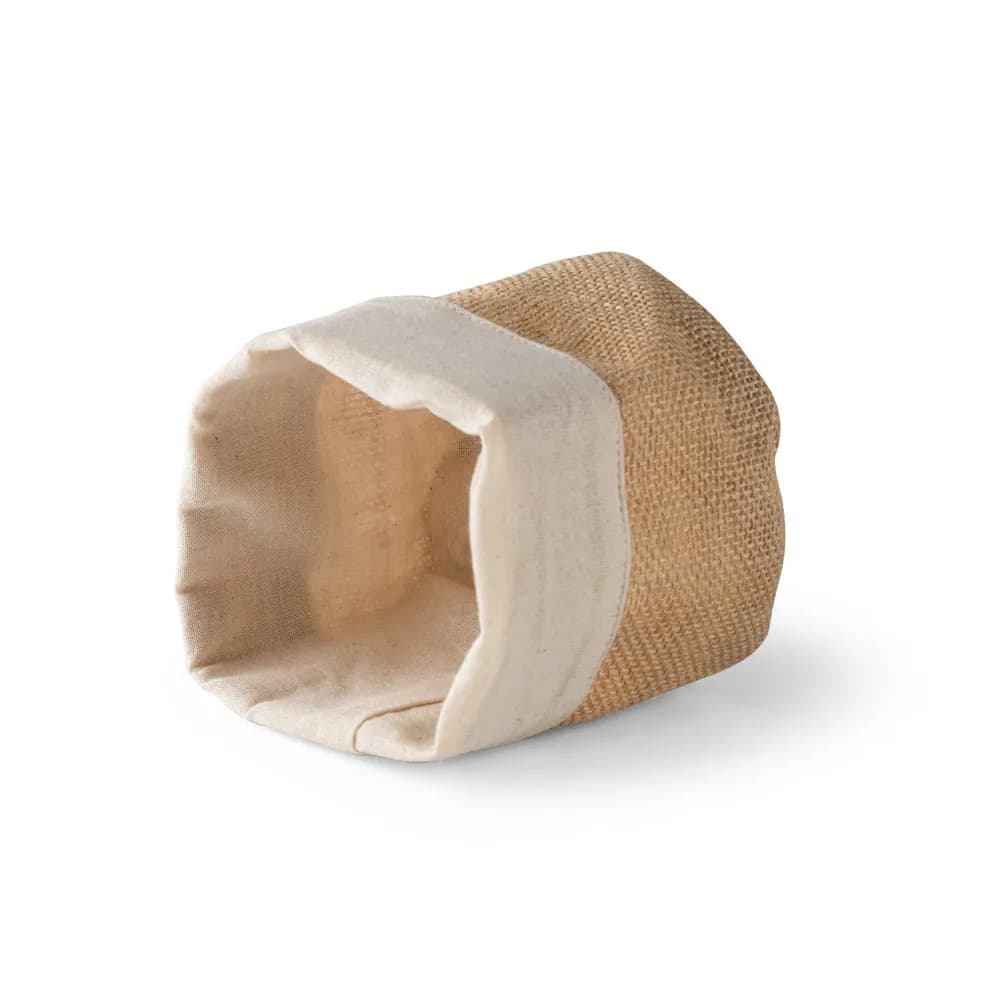 Mehrzweckbeutel aus Jute (260g/m²) und Baumwolle (120g/m²) - DUCASSE - Natur