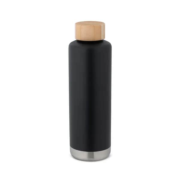 Isolierflasche aus Edelstahl (36% recycelt) (640 mL) - NORRE BOTTLE - Schwarz