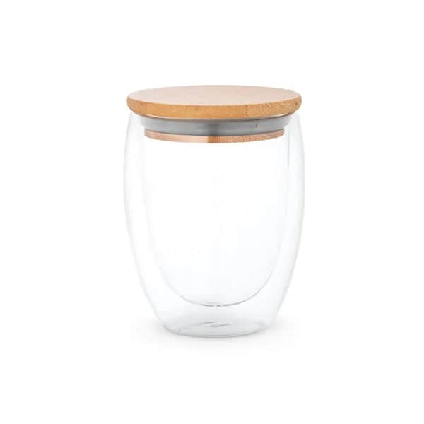 Reisebecher aus Borosilikatglas 350 ml - ECUADOR L - Natur