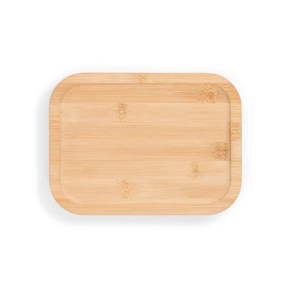 Lunchbox. Hermetische Dose aus Borosilikatglas und Bambusdeckel 1000 mL - PORTOBELLO - Natur