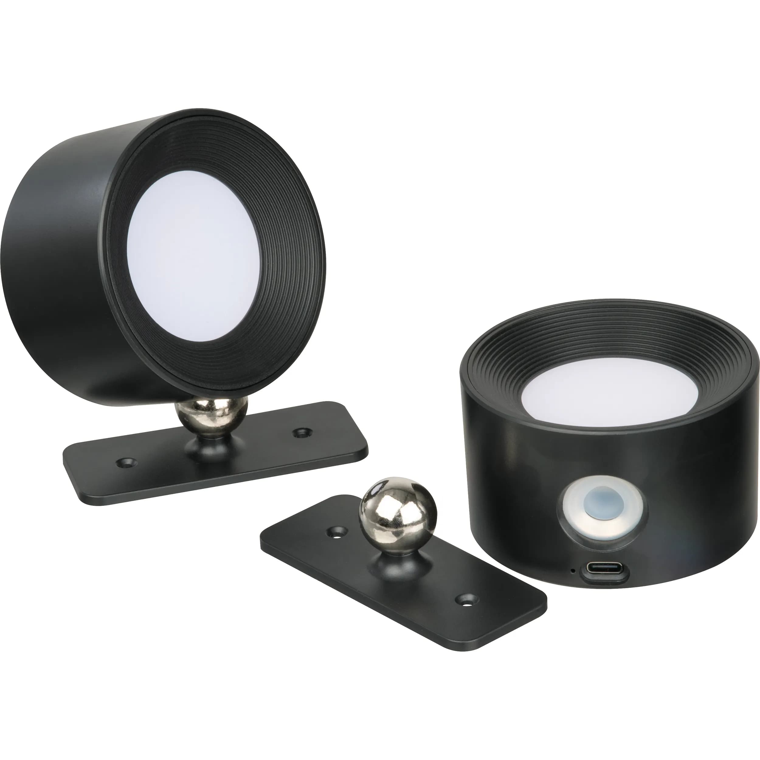 CrisMa aufladbare Wandlampen 2er Set HEDWIG - schwarz