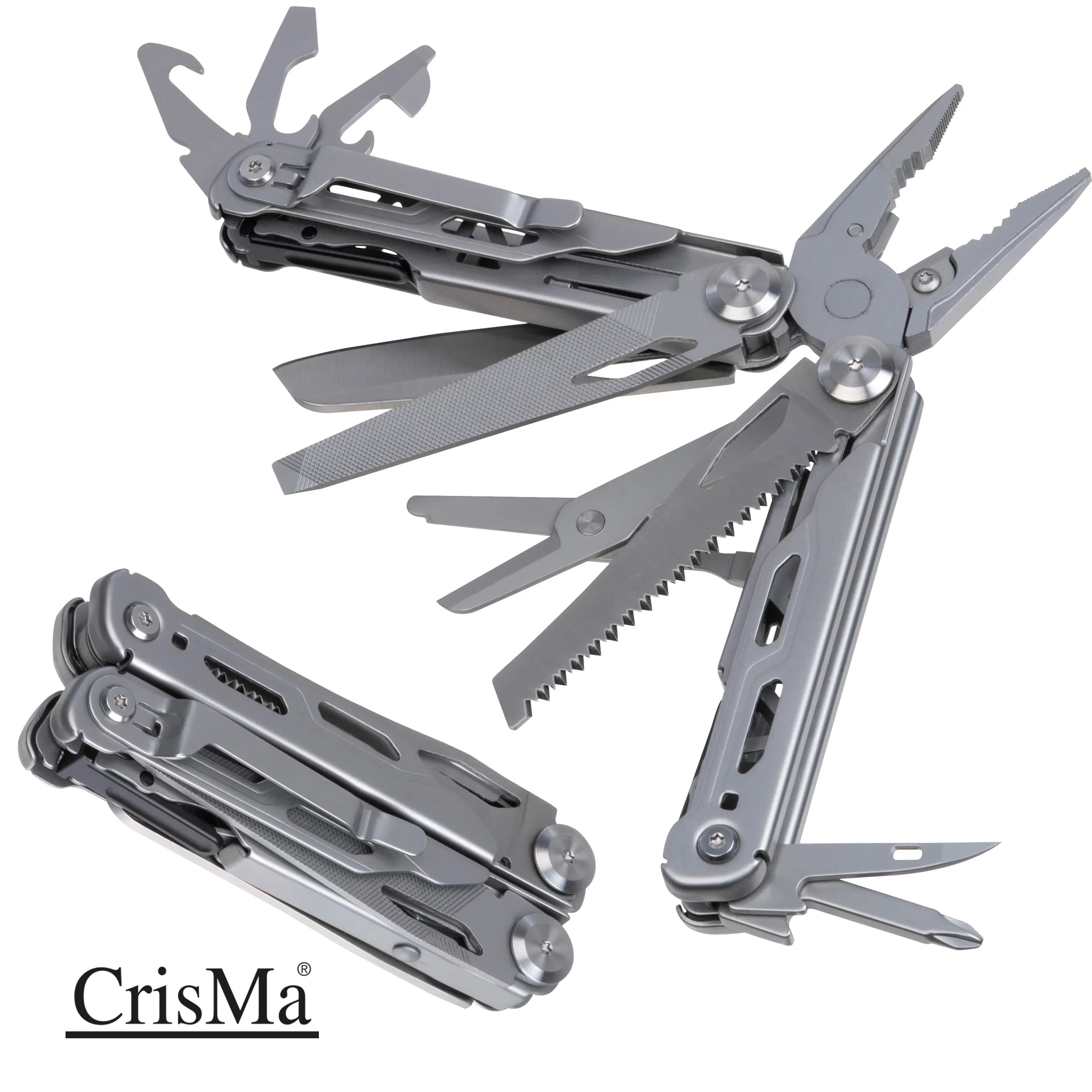 CrisMa 15-teiliges Multitool GEDEON - grau