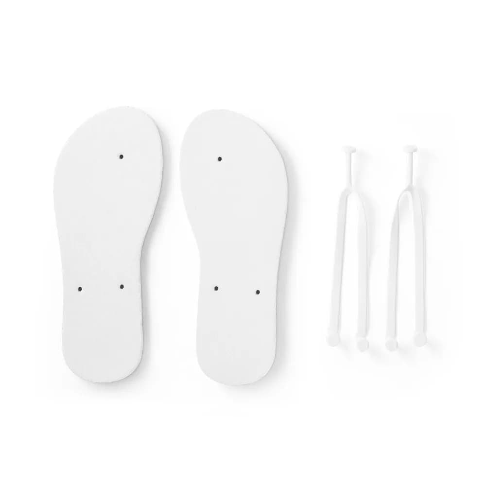 Flip-Flops mit vollständig veredelbaren Sublimationssohlen - BALI S / M - Weiß