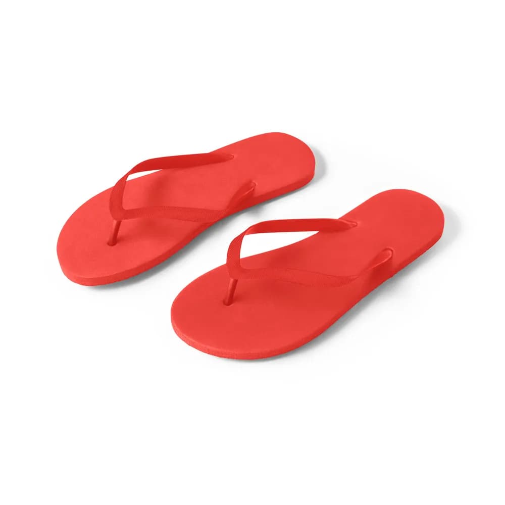 Bequeme Flip-Flops mit PE-Sohle und PVC-Riemen - MAUPITI S / M - Rot