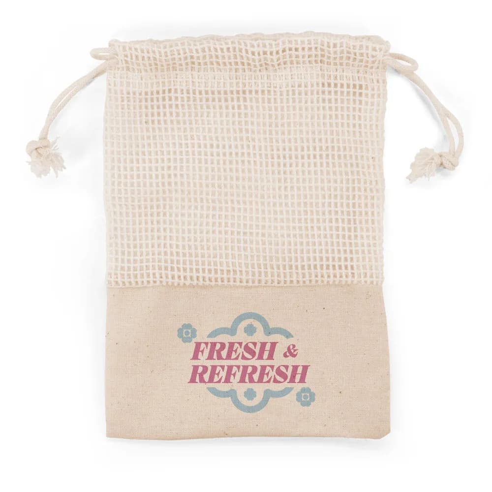 Set mit 3 waschbaren und wiederverwendbaren Gesichtsreinigungspads - ELISE - Natur