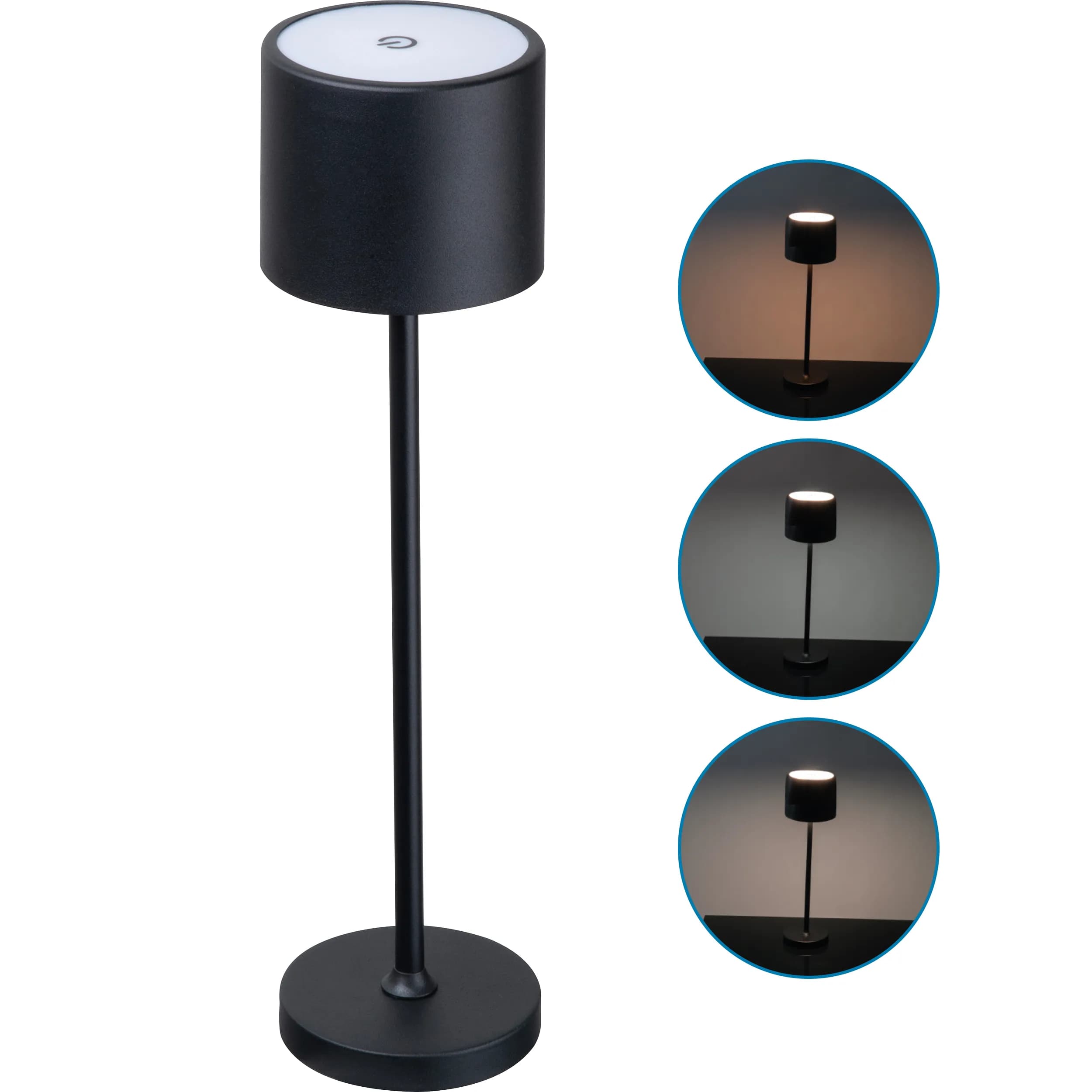 CrisMa Tischlampe mit Touchsensor MODEST - schwarz