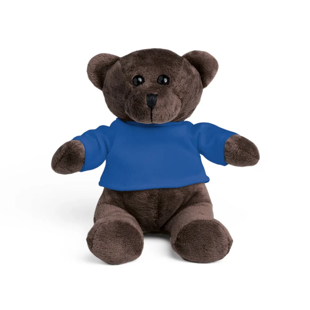Teddybär Plüschtier mit T-Shirt - BEAR - Königsblau