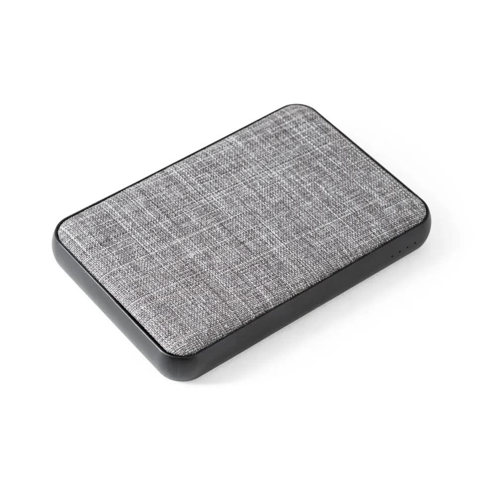 Powerbank 5000 mAh aus Recyceltes PET (100% rPET) - RENEWAL BATTERY - Grau