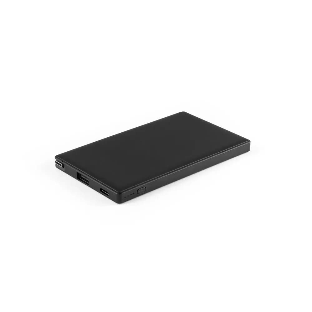 Powerbank 4000 mAh aus Recyceltes ABS (100% rABS) - WIGNER - Schwarz