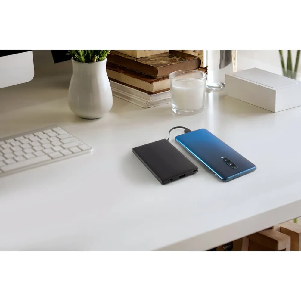 Powerbank 4000 mAh aus Recyceltes ABS (100% rABS) - WIGNER - Schwarz