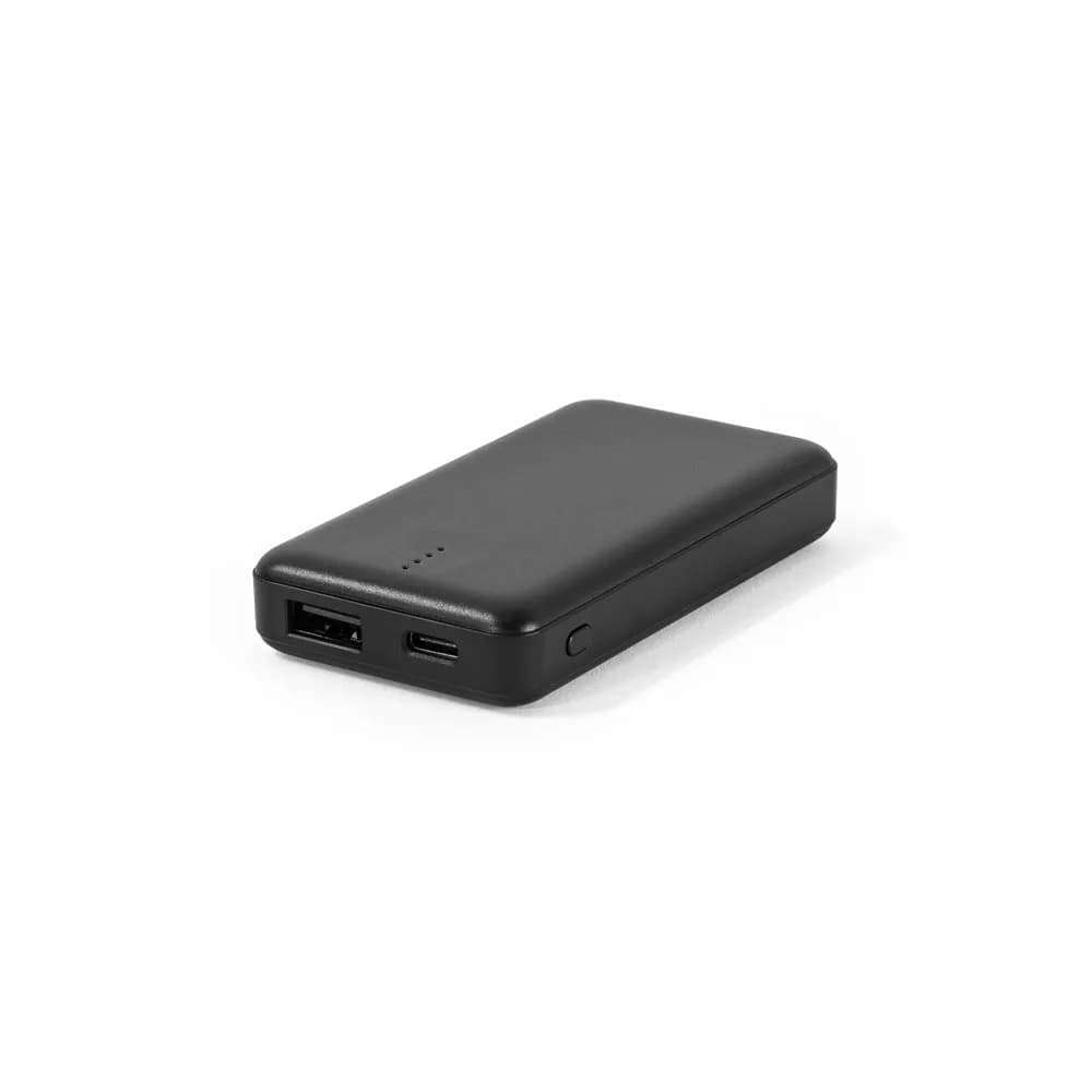 Powerbank 4000 mAh bei recyceltem ABS (100% rABS) - SHERYL - Schwarz