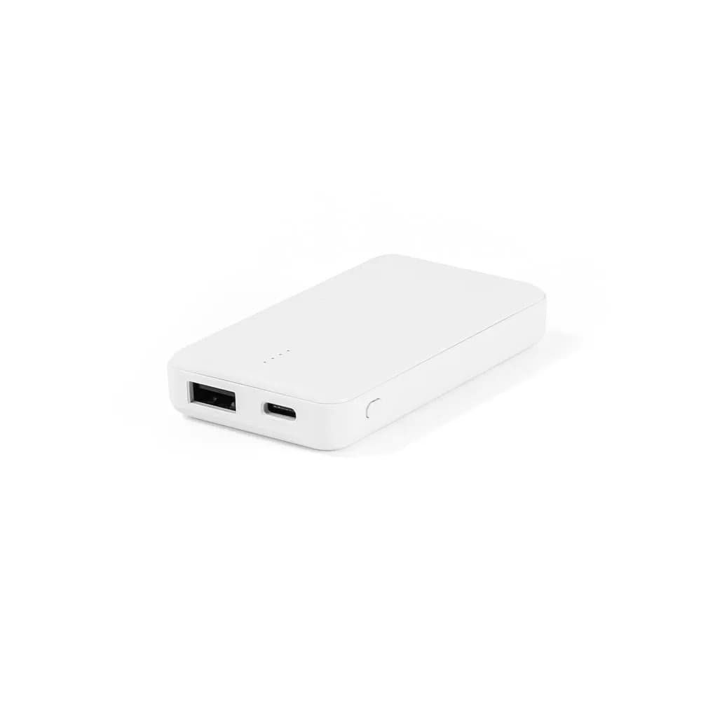 Powerbank 4000 mAh bei recyceltem ABS (100% rABS) - SHERYL - Weiß