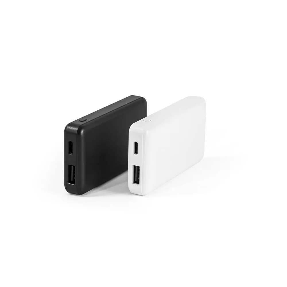 Powerbank 4000 mAh bei recyceltem ABS (100% rABS) - SHERYL - Schwarz