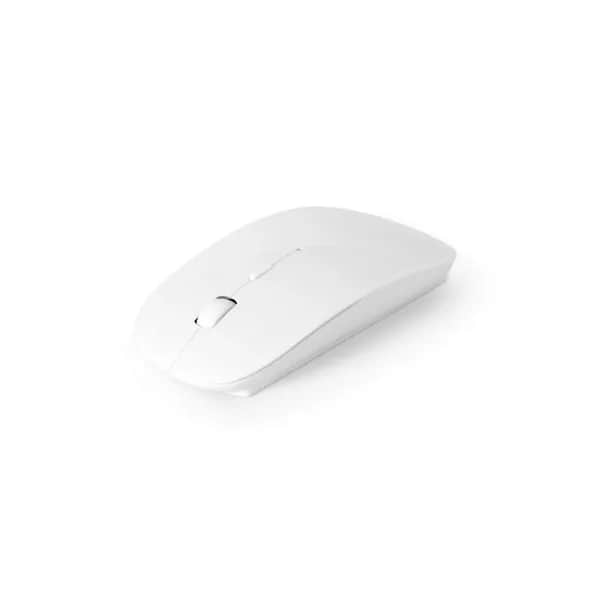 Wireless Maus batteriebetriebene aus recyceltes ABS (100% rABS) - BLACKWELL - Weiß