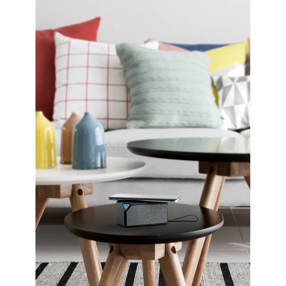 Tragbarer ABS-Lautsprecher mit kabelloser Aufladung - GRUBBS - Schwarz