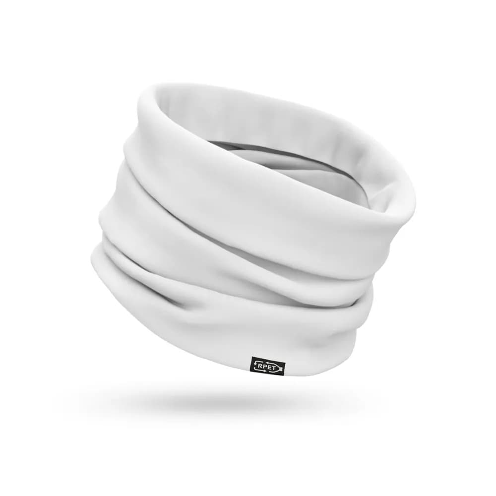 Multifunktionstuch aus recyceltem Polyester (100% rPET) (120 g/m²) - KOLKATA - Weiß