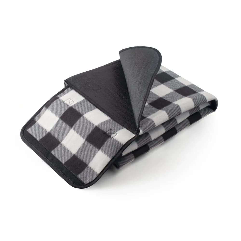 EPE-beschichtete Picknickdecke (180 g/m²) mit Muster - RILEY II - Schwarz
