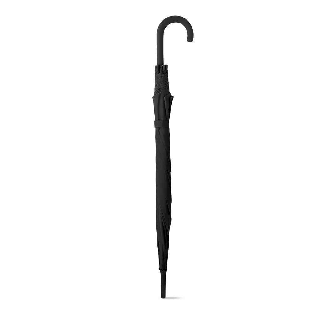 Schirm aus 190T-Polyester mit automatischer Öffnung - MICHAEL - Schwarz