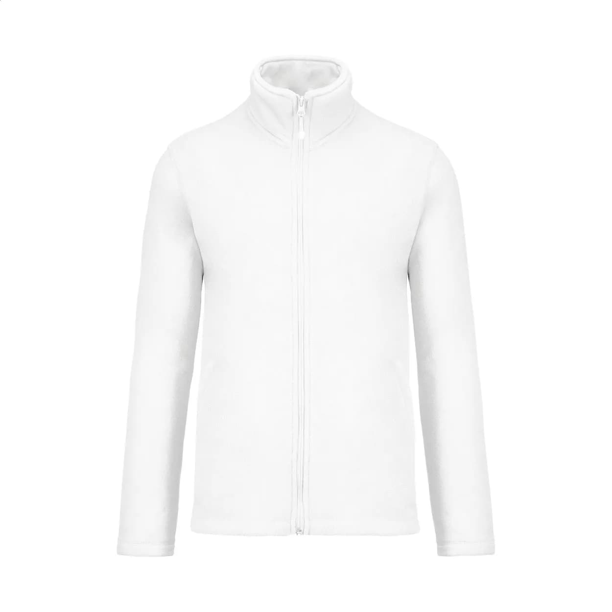Fleecejacke mit durchgehendem Reißverschluss - KA911 - weiß (-01)
