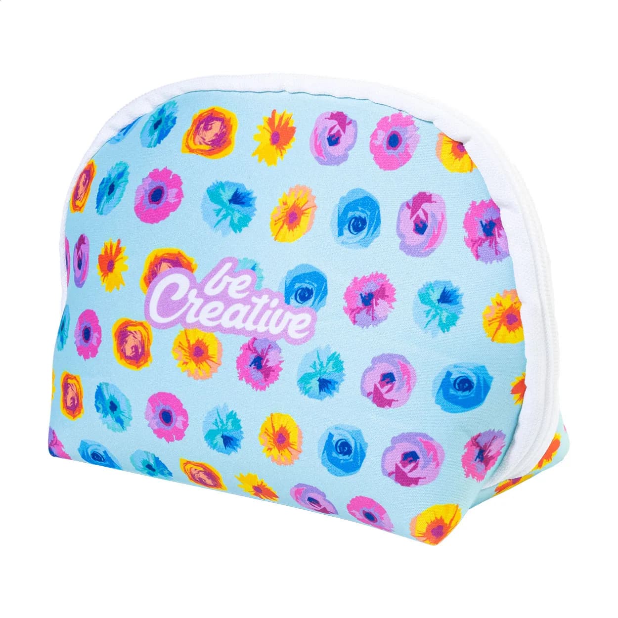 Individuelle RPET-Kosmetiktasche - CreaBeauty Soft M - weiß (-01)