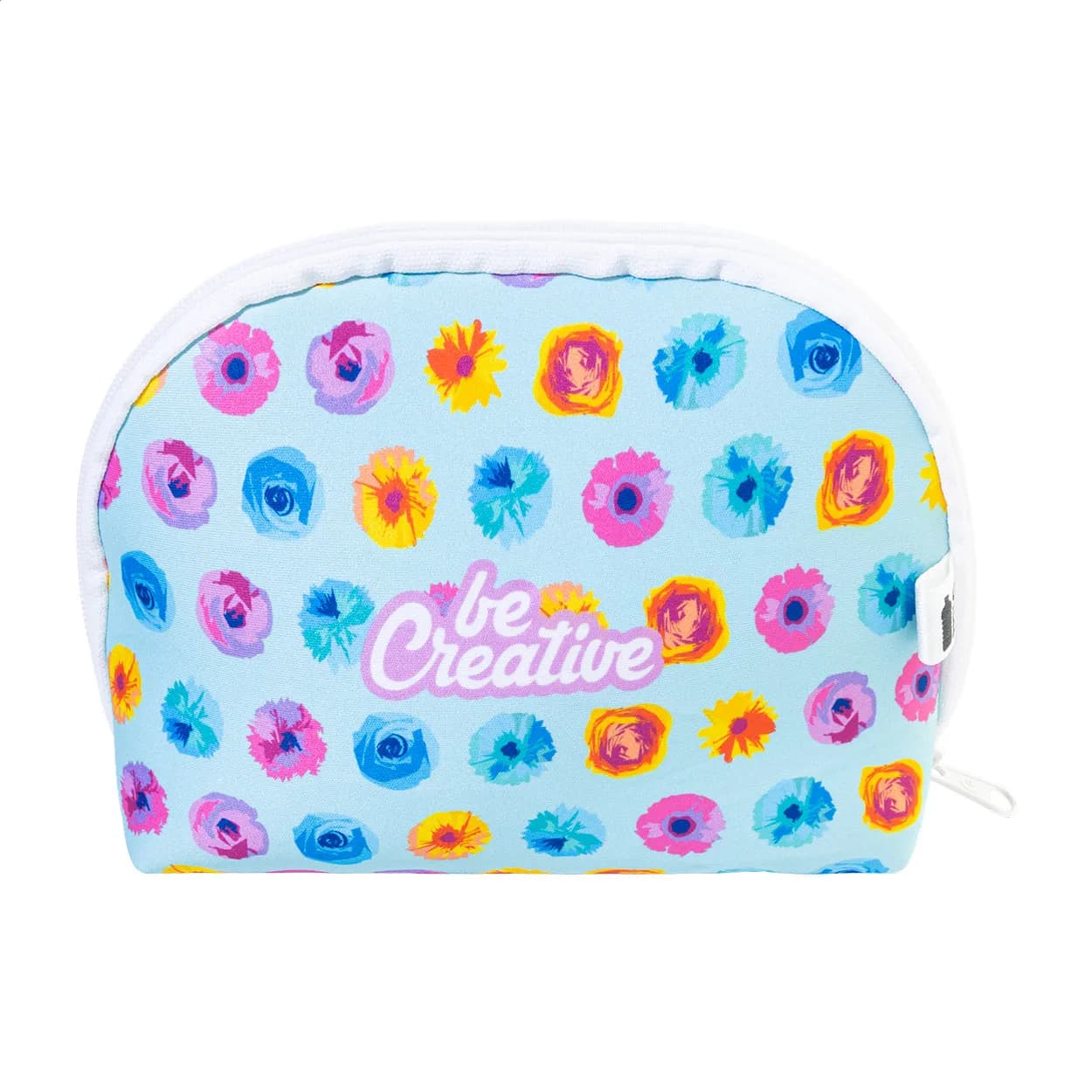 Individuelle RPET-Kosmetiktasche - CreaBeauty Soft M - weiß (-01)