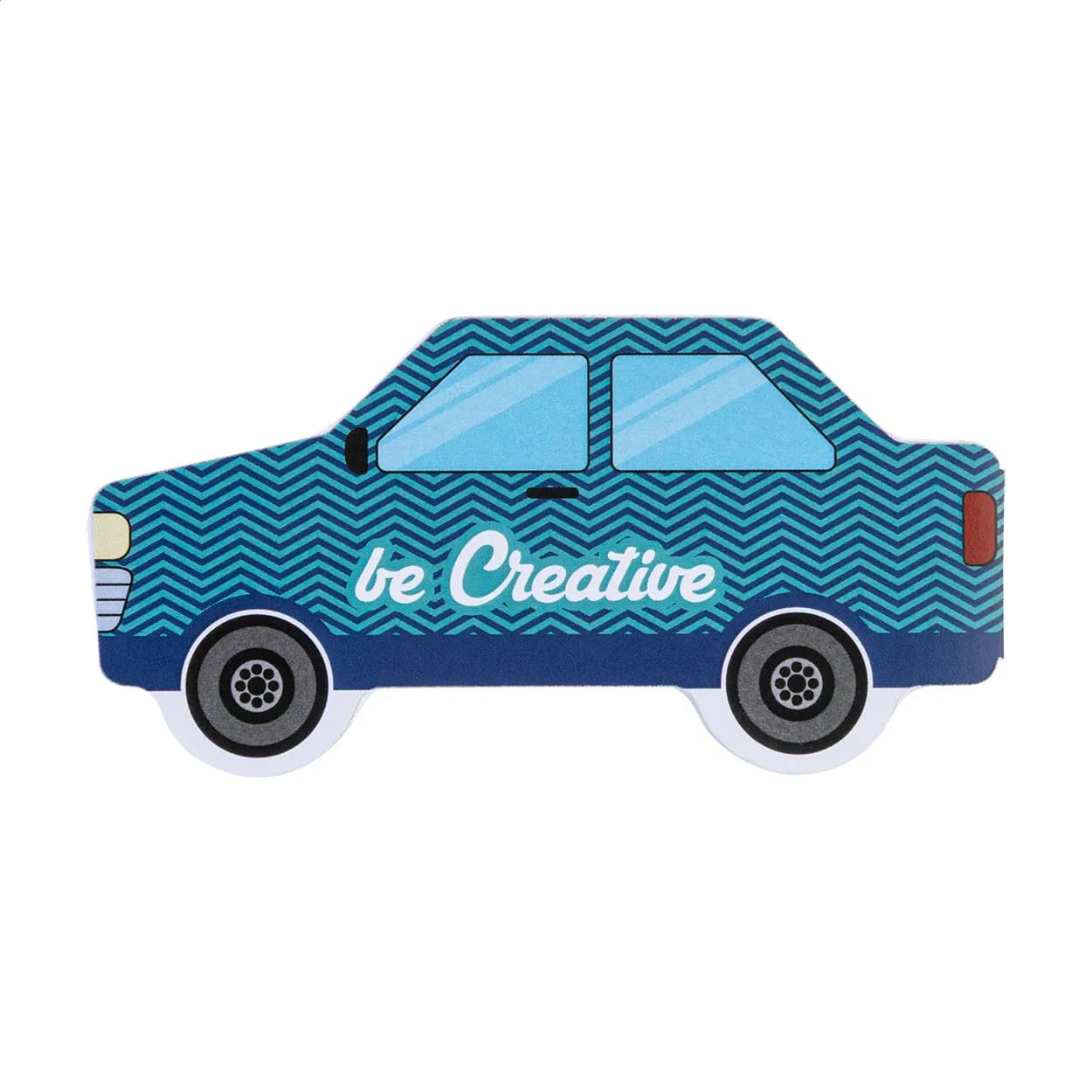 Individueller Haftnotizblock - CreaStick Car - weiß