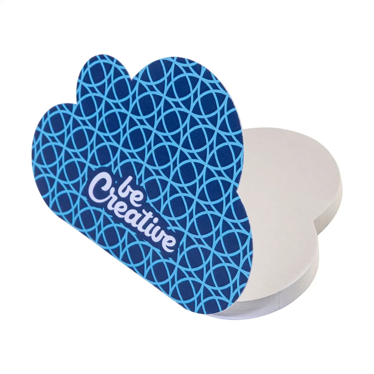 Individueller Haftnotizblock - CreaStick Cloud - weiß