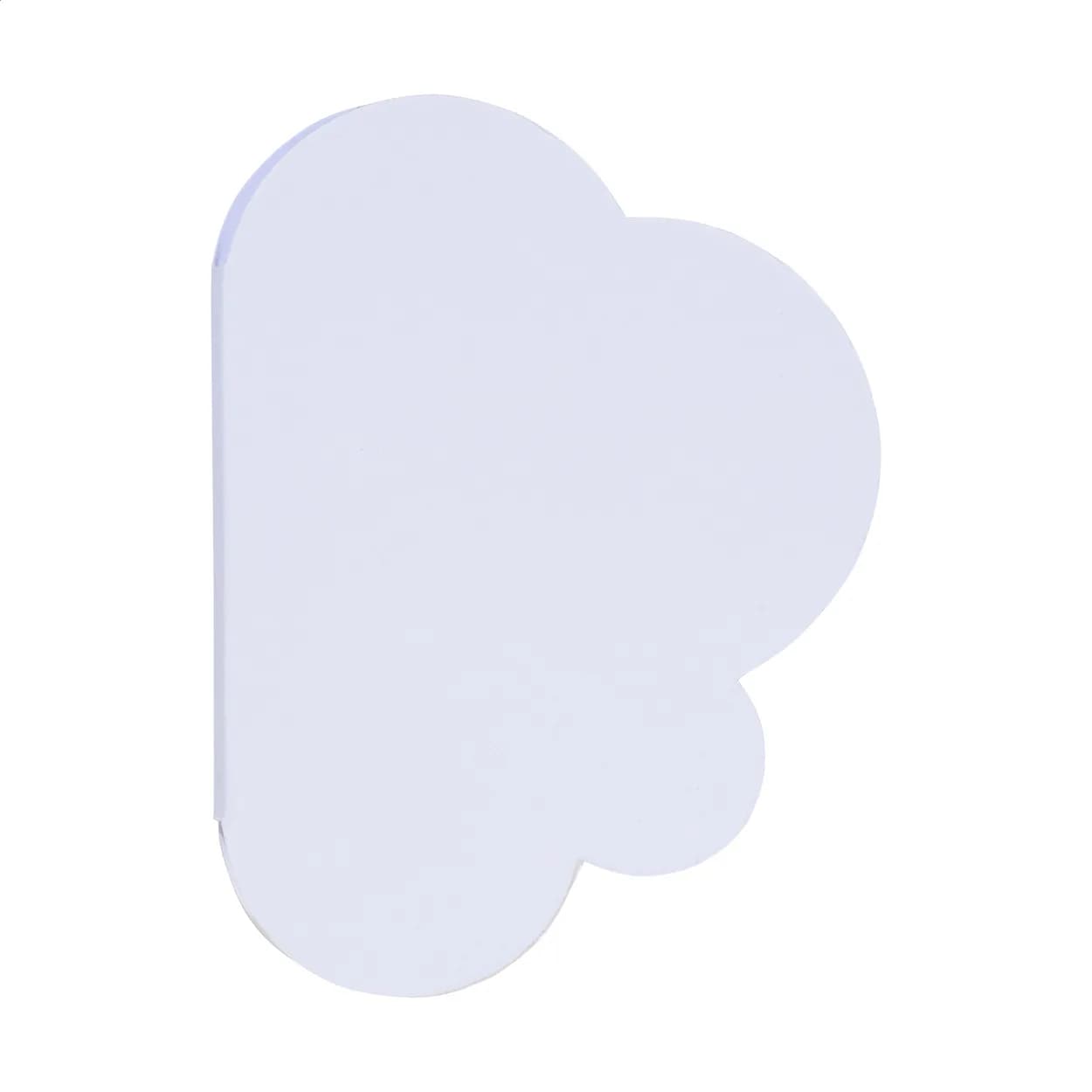 Individueller Haftnotizblock - CreaStick Cloud - weiß