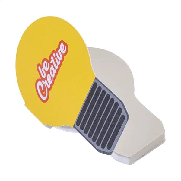 Individueller Haftnotizblock - CreaStick Bulb - weiß