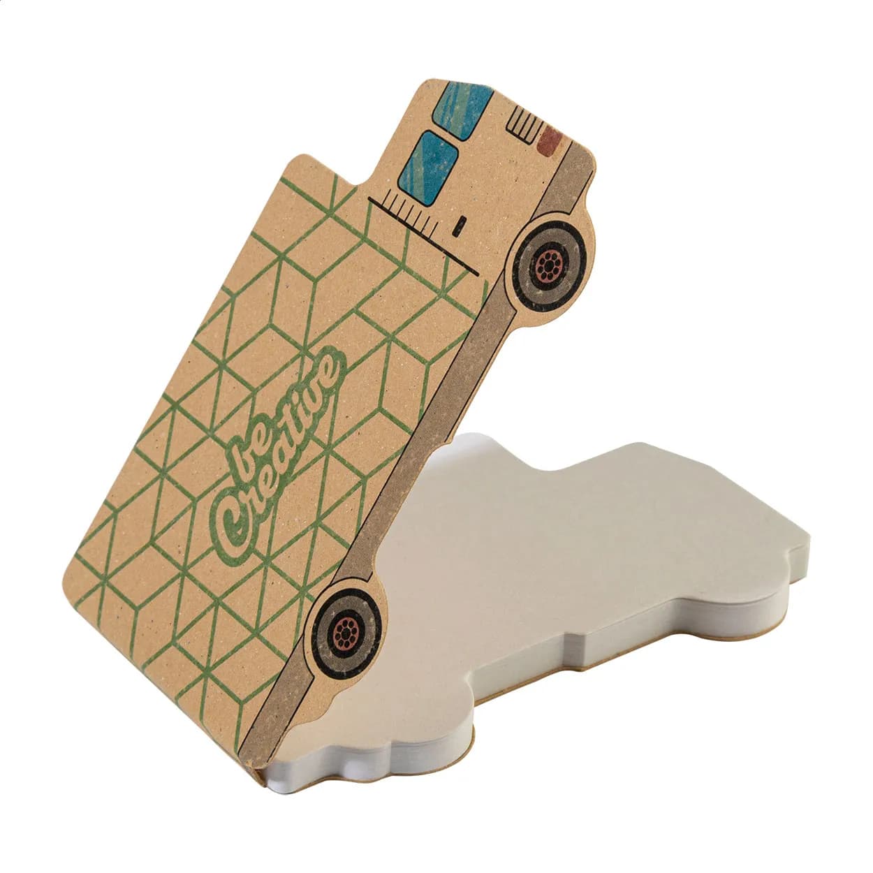 Individueller Haftnotizblock - CreaStick Truck Eco - natur