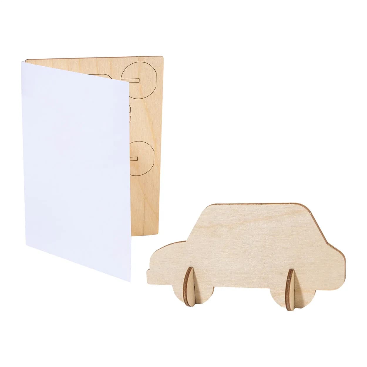 individuelle Puzzle-Postkarte, Haus - SendCraft - weiß (-C)