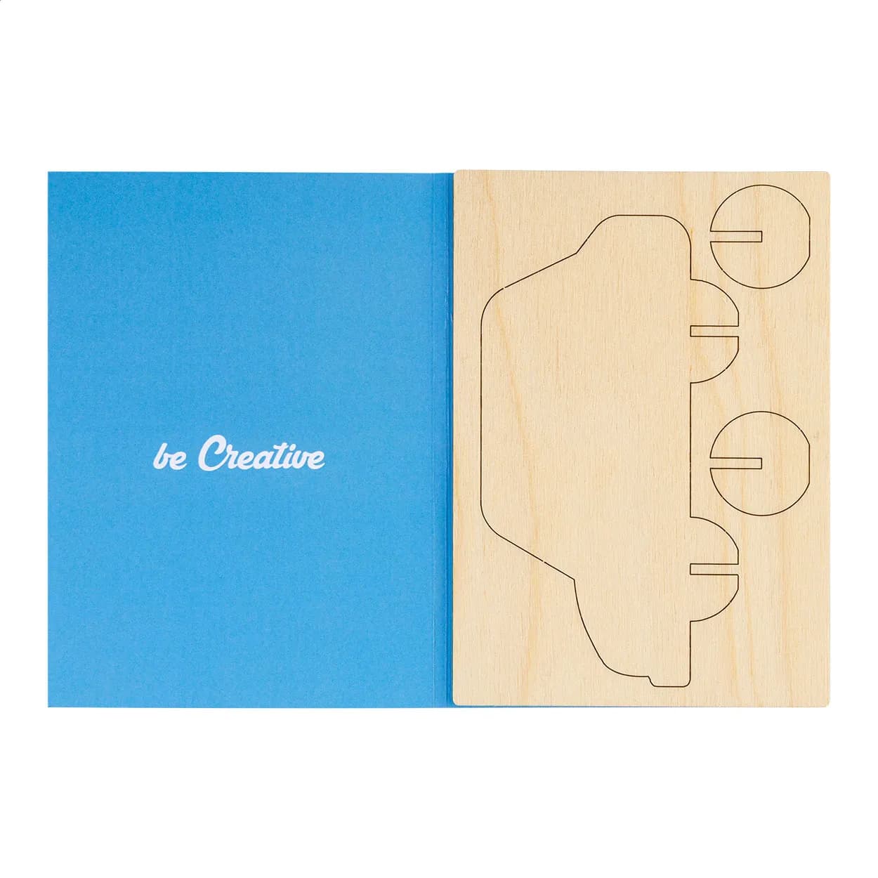 individuelle Puzzle-Postkarte, Haus - SendCraft - weiß (-C)