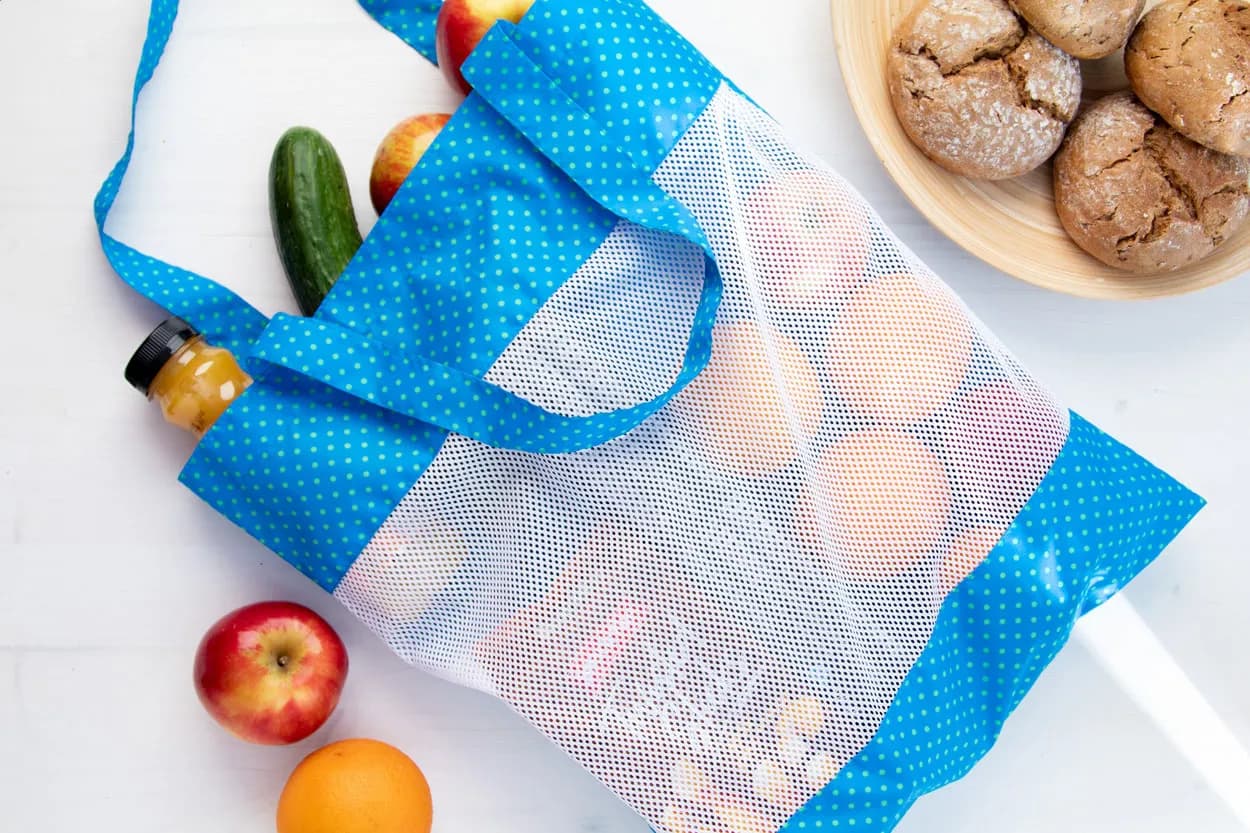 Individuelle Einkaufstasche - SuboShop Mesh - weiß