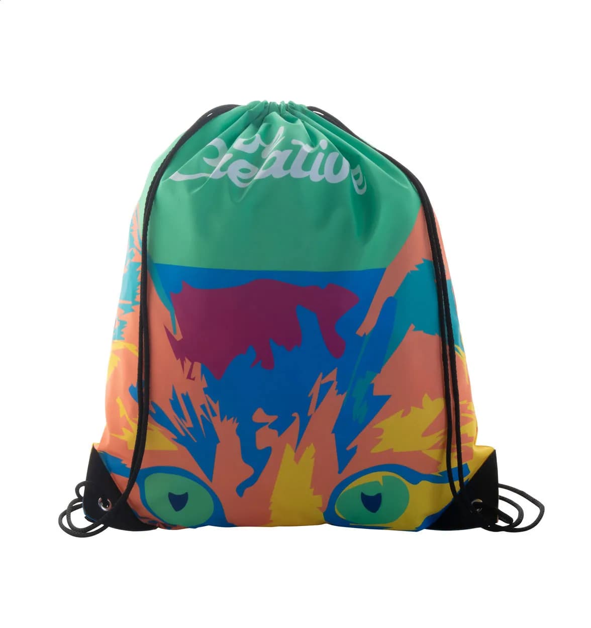 Individueller Turnbeutel - CreaDraw Plus - schwarz (-10)