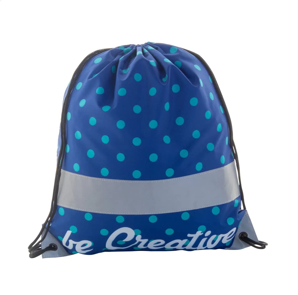 Individueller Reflektor-Turnbeutel - CreaDraw Reflect - silber (-10)