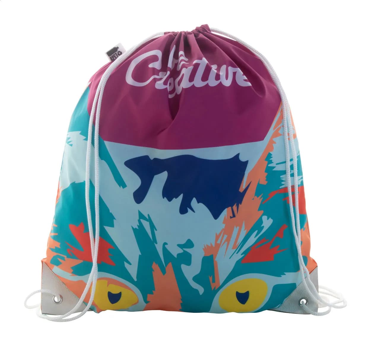 Individueller Turnbeutel - CreaDraw Plus RPET - weiß (-01)