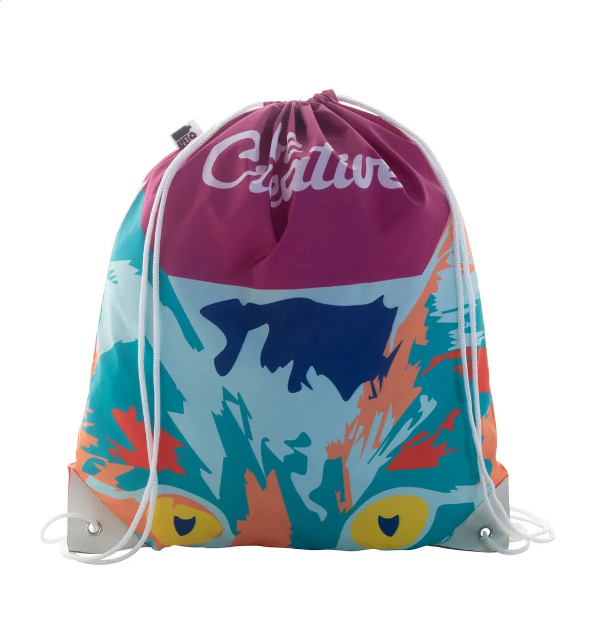 Individueller Turnbeutel - CreaDraw Plus RPET - weiß (-01)