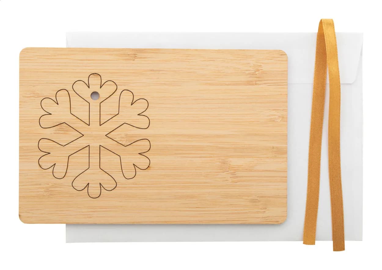 Weihnachtskarte - BooCard - natur (-A)