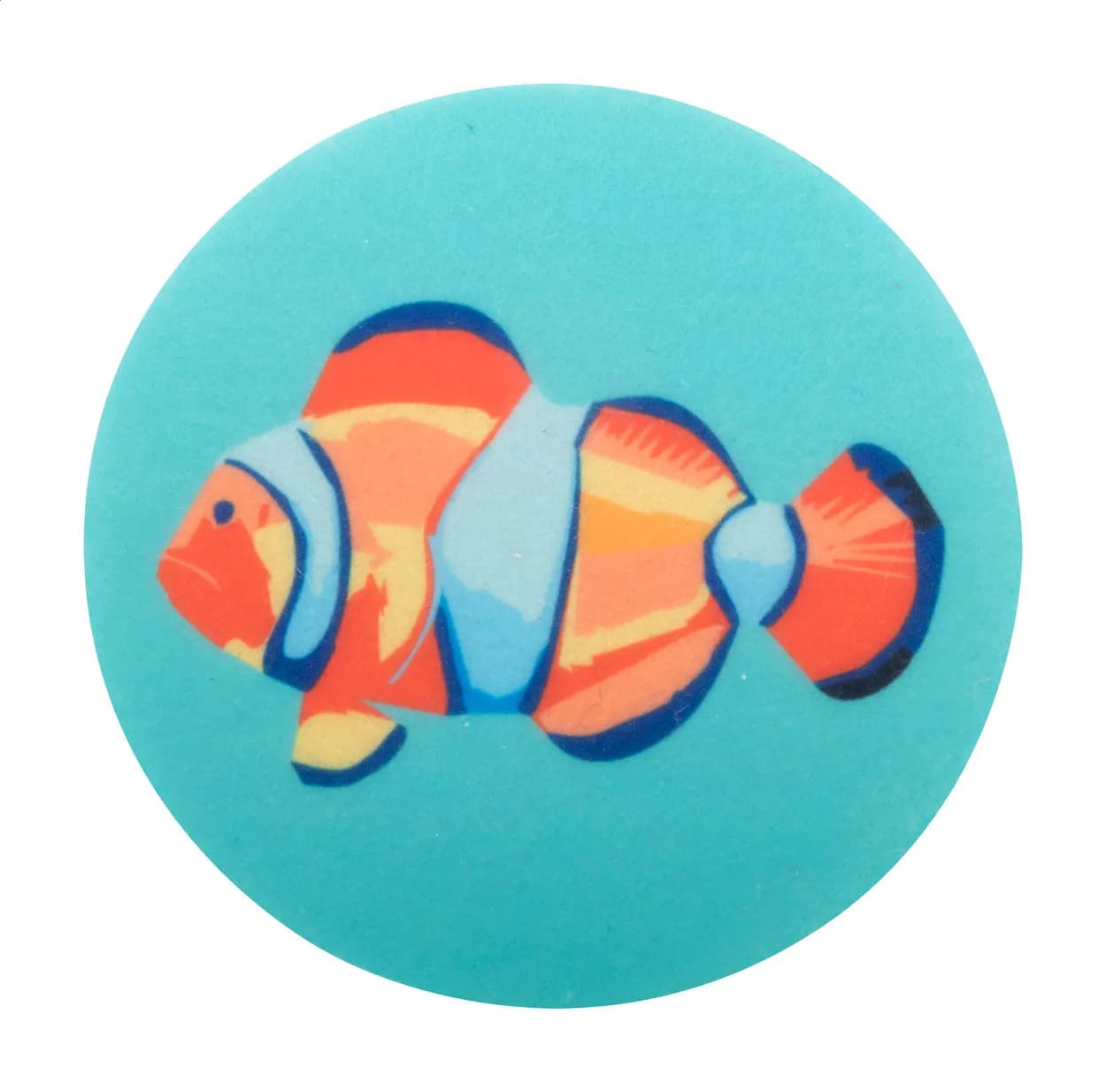 RPET Filz Untersetzer, Kreis - CreaFelt Drink - weiß (-A)