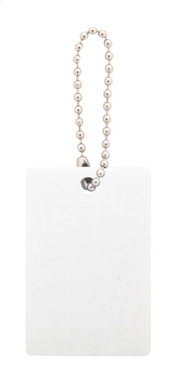 Individueller Schlüsselanhänger, Kreis - Felty - weiß (-D)