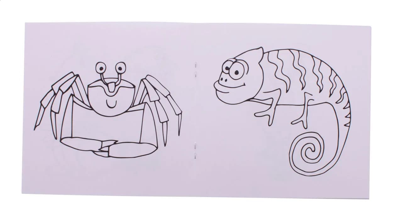 Individuelles Malheft, Tiere - ColoBook - weiß (-A)