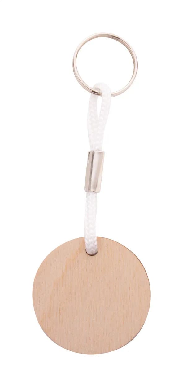 Individueller Schlüsselanhänger - Woody Plus A - weiß (-01)