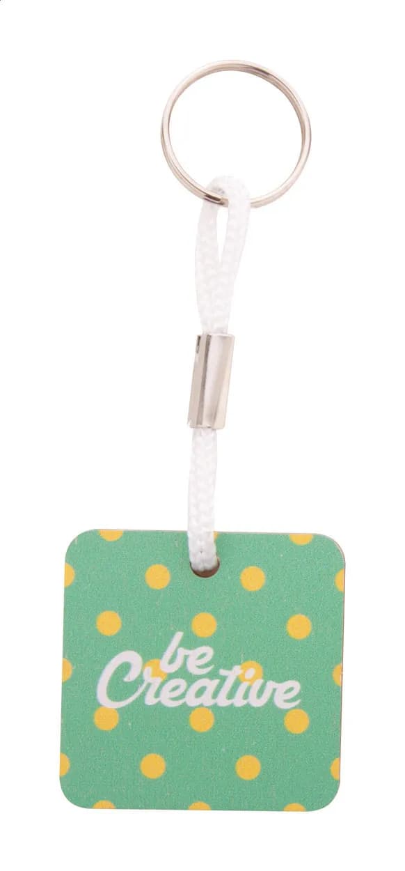 Individueller Schlüsselanhänger - Woody Plus C - weiß (-01)