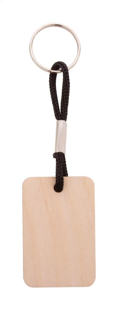 Individueller Schlüsselanhänger - Woody Plus D - schwarz (-10)