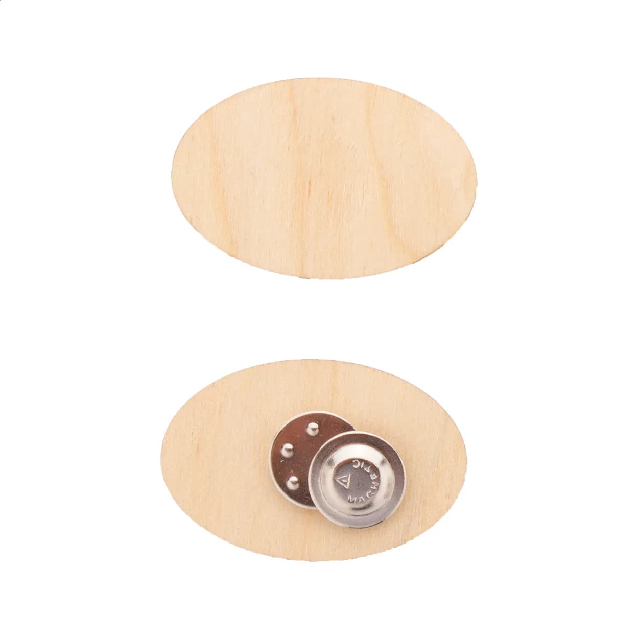 Individueller Anstecker - WooBadge - natur (-B)