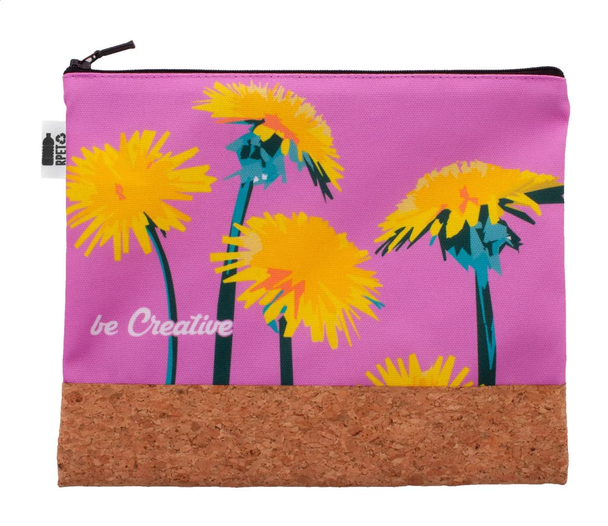 Individuelle Kosmetiktasche - CreaBeauty Cork L RPET - schwarz (-10)