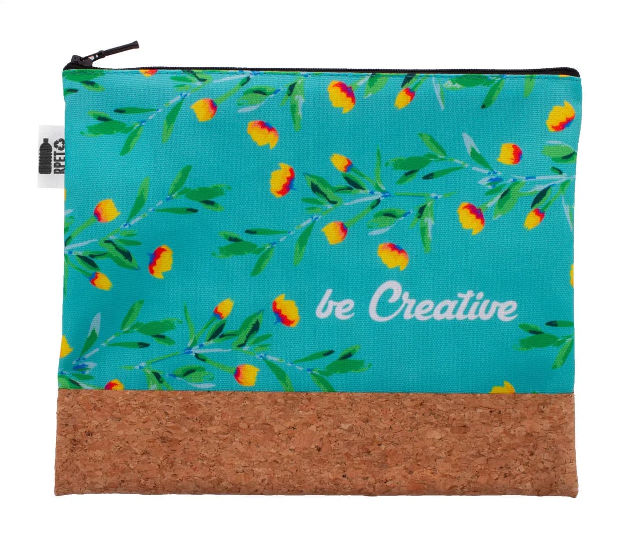 Individuelle Kosmetiktasche - CreaBeauty Cork L RPET - schwarz (-10)