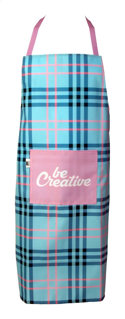 Individuelle RPET Schürze - CreaChef Pocket - weiß