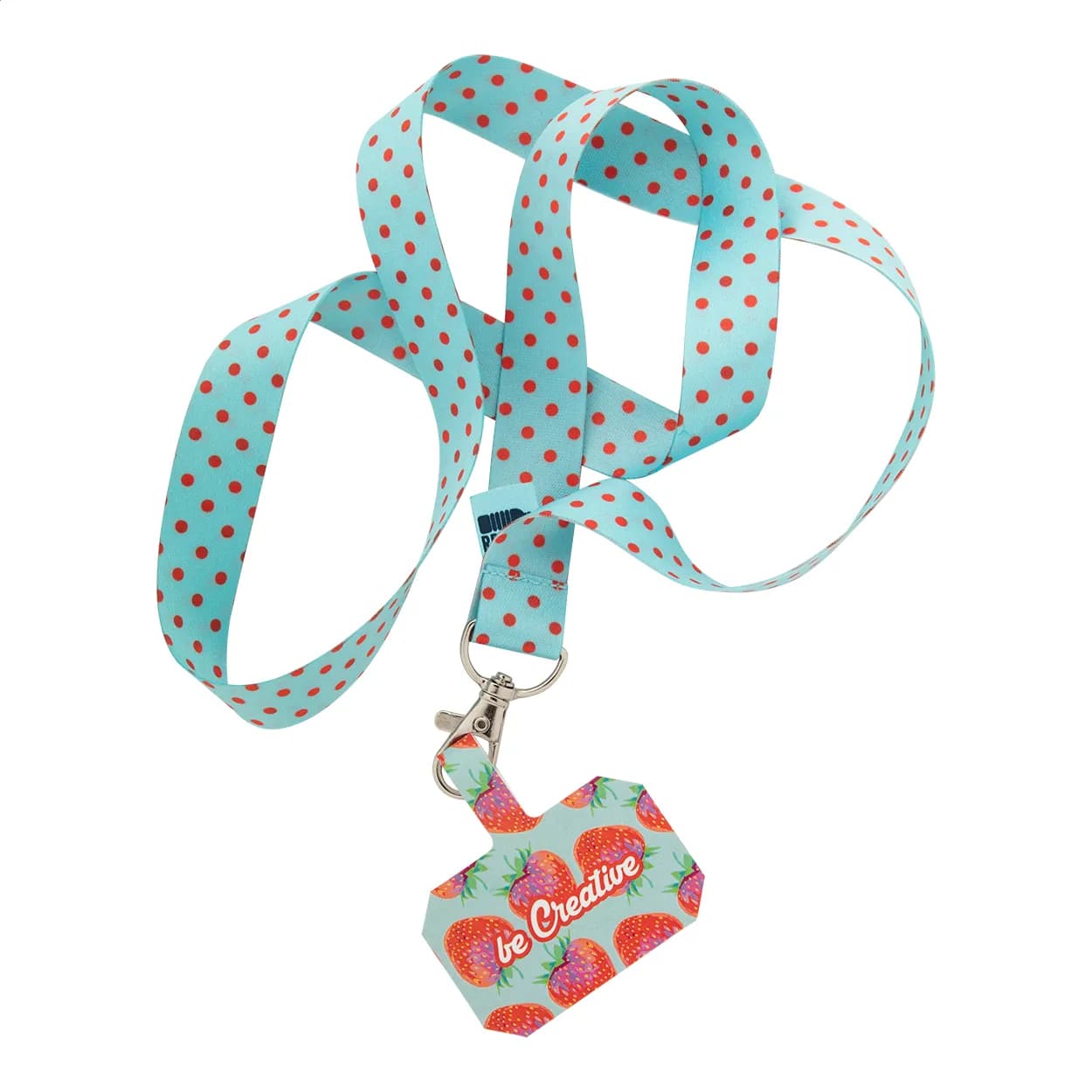 individuelles RPET Handyhalter-Lanyard - Subyard Mobile RPET - weiß